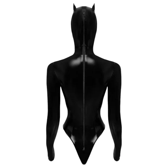 Black Velvet - Long-Sleeve Batwoman Body (Black) - M