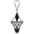 Obsessive Keira Lise - Open Strappy Bodysuit (Black) - L/XL