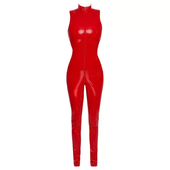 Black Level - Sleeveless Zip Jumpsuit (Red) - M