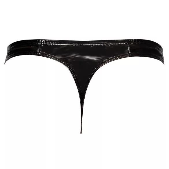 Black Level - Classic, Lacquer Men's Thong (Black) - M