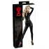 Latex long-sleeved women’s jumpsuit (black) - L
