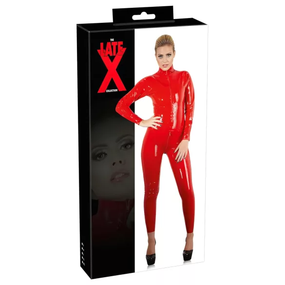Late X long-sleeved women’s jumpsuit (red) - S