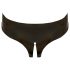 LATEX - Open-Crotch Women's Panties - Black (S-L)
