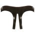 LATEX - Open-Crotch Women's Panties - Black (S-L)