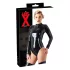 Latex long-sleeved women’s bodysuit (black) - L