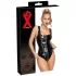 LATEX - Full Zip Latex Bodysuit (Black)
