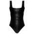 LATEX - Full Zip Latex Bodysuit (Black)
