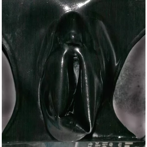 Late X women's knickers with vaginal condom (black)