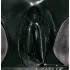Late X women's knickers with vaginal condom (black)