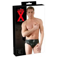   Late X men’s briefs with internal penis and anal dildo (black) - XL