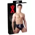 LATEX - Men's Black Conical Anal Plug Briefs