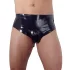 Late X men's briefs with internal tapered anal dildo (black) - M
