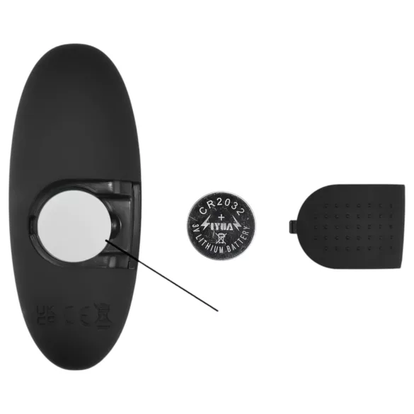 Mrow - Glow-in-the-Dark Radio-Controlled Anal Vibrator (Black)