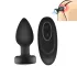 Mrow - Glow-in-the-Dark Radio-Controlled Anal Vibrator (Black)