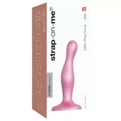 Strap-on-me Curvy S - wavy, suction cup dildo (pink)