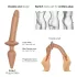 Strap-on-me Switch Realistic L - 2‑in‑1 silicone dildo (flesh-coloured)