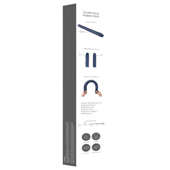 Strap-on-me - Double Dildo (Metallic Blue)
