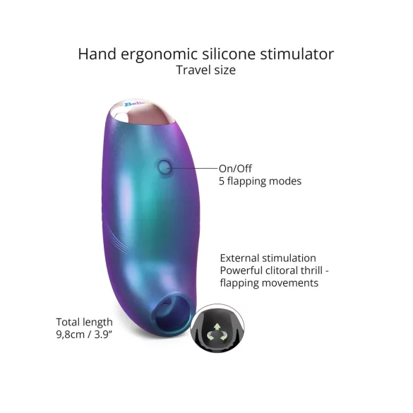 Love to Love Believer - Waterproof Clitoral Stimulator (Metallic Turquoise)