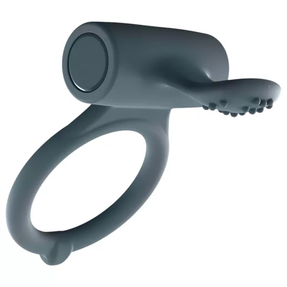 Dorcel Power Clit Plus - rechargeable vibrating penis ring (black)