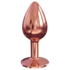   Dorcel Diamond Plug S - aluminium anal plug - small (rose gold)