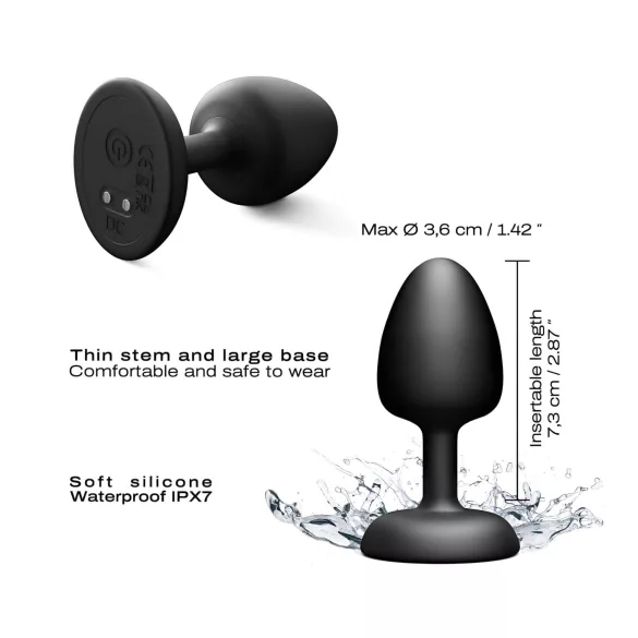 Dorcel - Remote-Controlled Anal Beads Vibrator M - (Black)