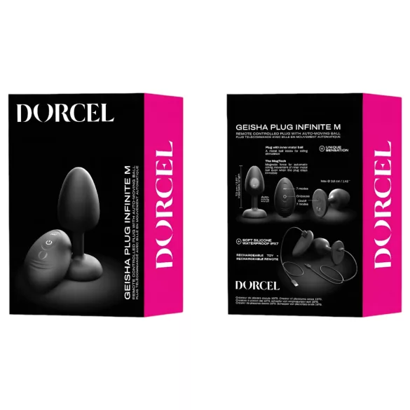 Dorcel - Remote-Controlled Anal Beads Vibrator M - (Black)