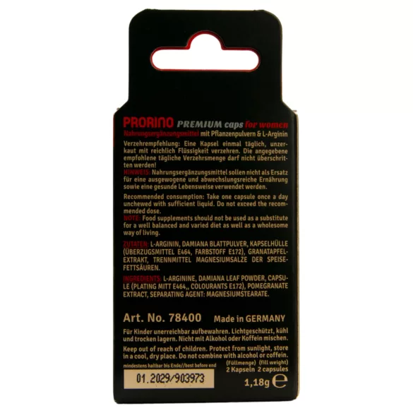 PRORINO - Dietary Supplement Capsules for Women (2-Pack)