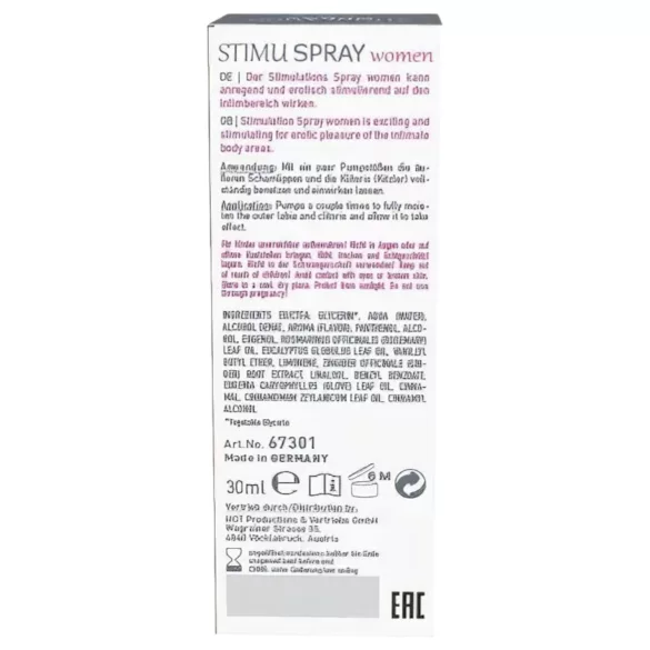 HOT Shiatsu Joyful - Stimulating Spray for Women (30ml)