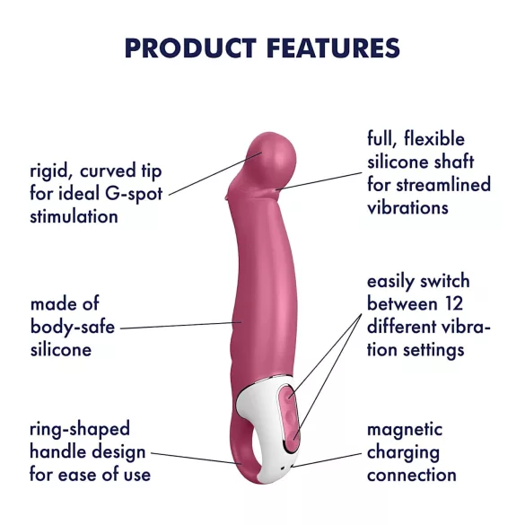 Satisfyer Petting Hippo - Rechargeable, Waterproof Vibrator (Pink)