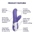 Satisfyer Magic Bunny - Waterproof Clitoral Vibrator (Blue)