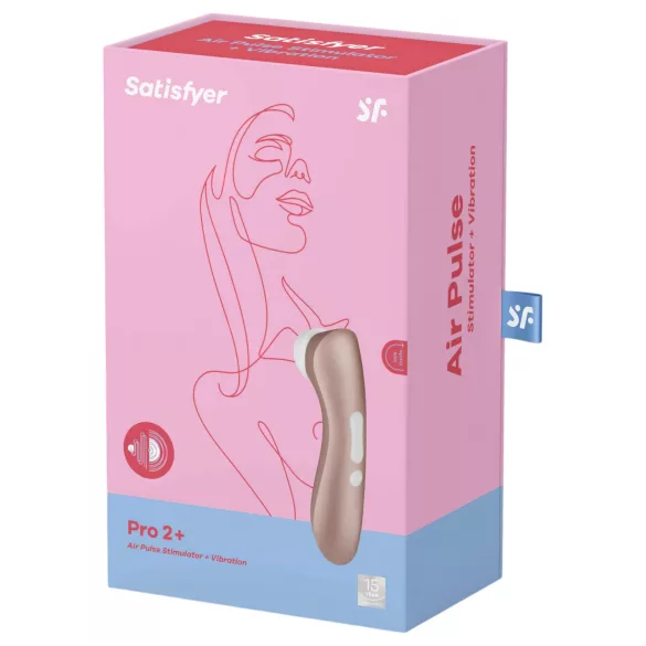 Satisfyer Pro 2+ Rechargeable Clitoral Vibrator (Brown)