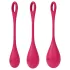 Satisfyer Yoni Power 1 - Red Geisha Ball Set (3-Piece)
