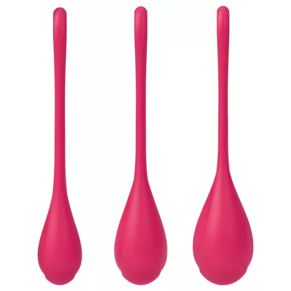 Satisfyer Yoni Power 1 - Red Geisha Ball Set (3-Piece)