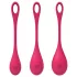 Satisfyer Yoni Power 1 - Red Geisha Ball Set (3-Piece)