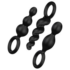 Satisfyer Booty Call - Black Anal Plug Set (3 Pieces)
