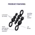 Satisfyer Booty Call - Black Anal Plug Set (3 Pieces)