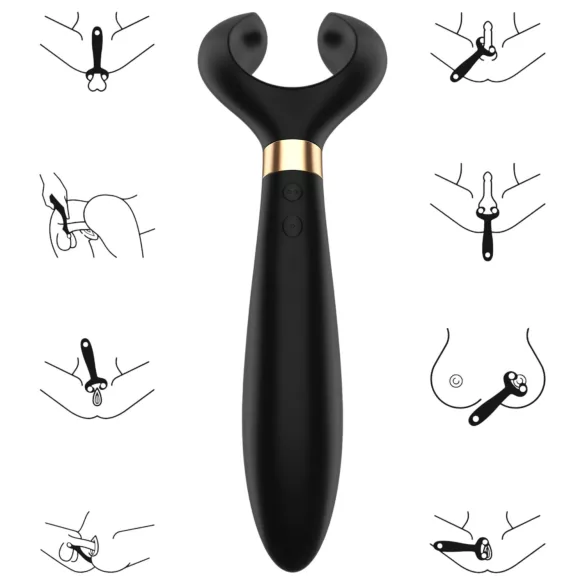 Satisfyer Endless Fun - Rechargeable, Waterproof Couples Vibrator (Black)