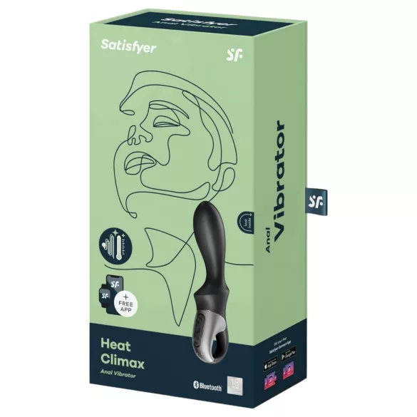Satisfyer Heat Climax - App-controlled warming anal vibrator (black)