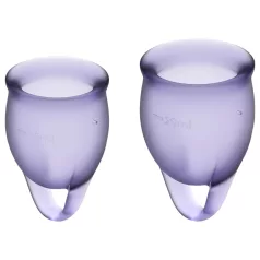 Satisfyer Feel Confident - Menstrual Cup Set (Purple)