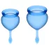 Satisfyer Feel Good - Menstrual Cup Set (Blue) - 2 Pack