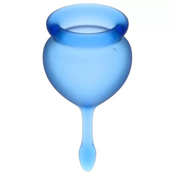 Satisfyer Feel Good - Menstrual Cup Set (Blue) - 2 Pack