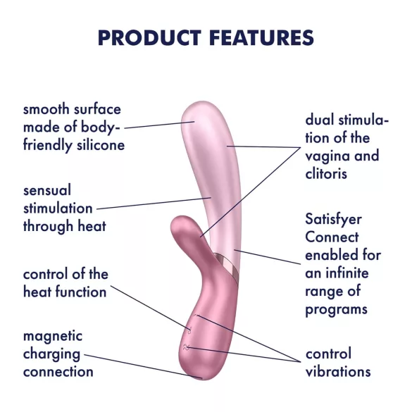 Satisfyer Hot Lover - App-controlled vibrator (pink)