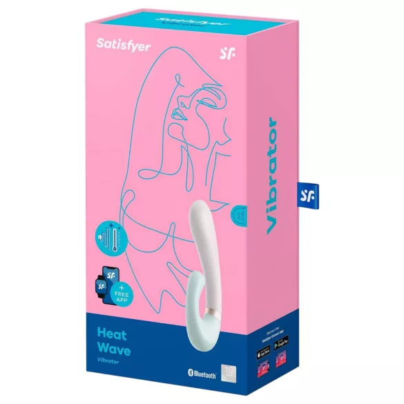 Satisfyer Heat Wave - App-controlled warming vibrator (mint)
