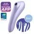 Satisfyer Dual Pleasure - Smart 2-in-1 Air Pulse Vibrator (Purple)