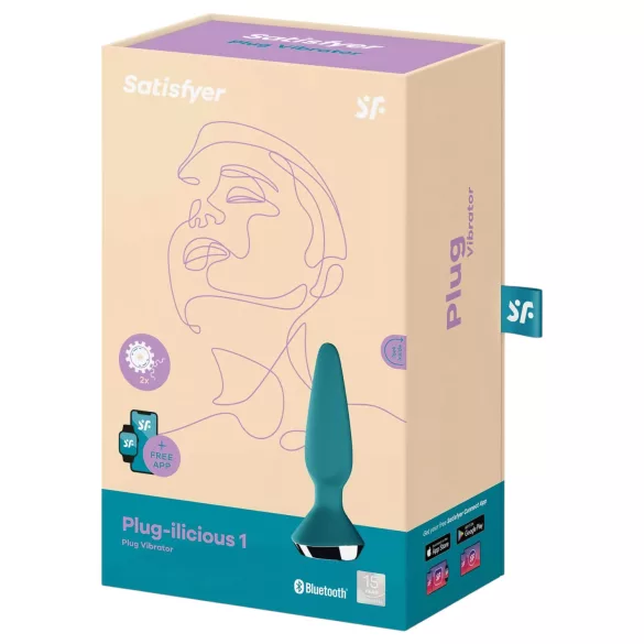 Satisfyer Plug-ilicious 1 - App-controlled anal vibrator (green)