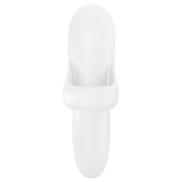 Satisfyer Bold Lover - Rechargeable Waterproof Finger Vibrator (White)