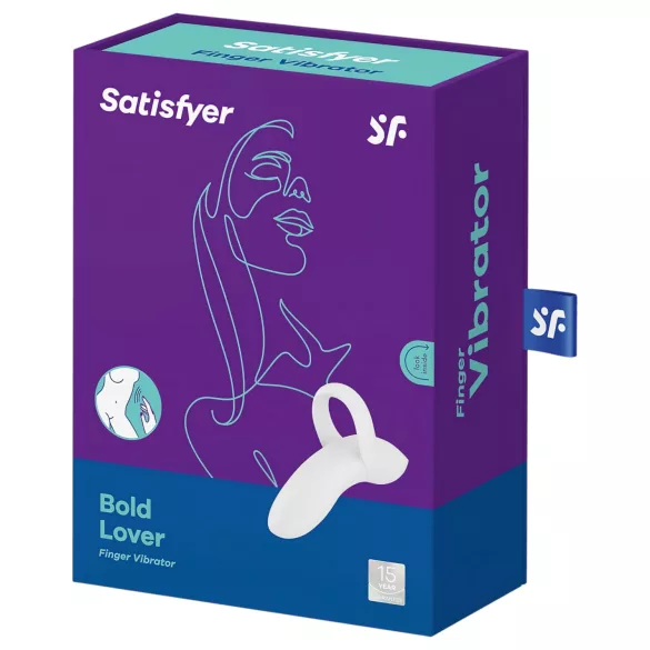 Satisfyer Bold Lover - Rechargeable Waterproof Finger Vibrator (White)