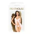 Penthouse After Sunset - Sheer Babydoll & Thong Set (White)