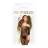 Penthouse Dreamy Diva - Zigzag Carmen Jumpsuit (Black) - XL