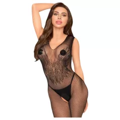 Penthouse Wild Catch - Sleeveless Fishnet Bodysuit (Black)
